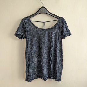 Truly Madly Deeply | Acid Wash Strap-Back Cotton Tee Size XS